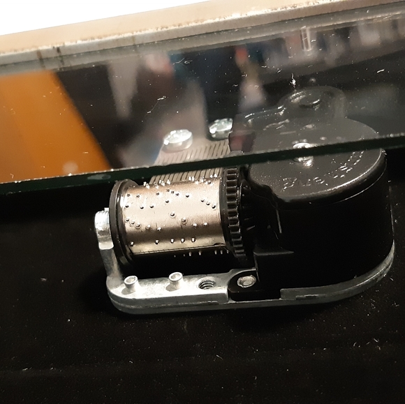 BABY GIRL DECORATIVE MUSIC BOX,MEGERMENTS 8W×6H BOX IS SILVER TONE, BLACK VELVET - Picture 8 of 11